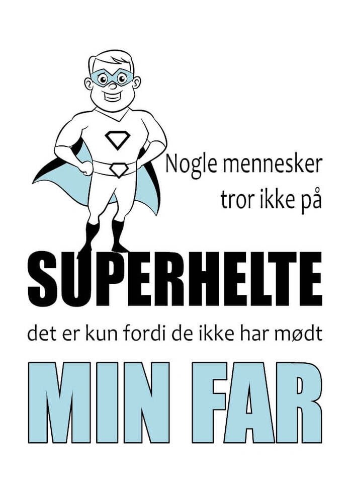 Poster till pappa -  Superhjältar