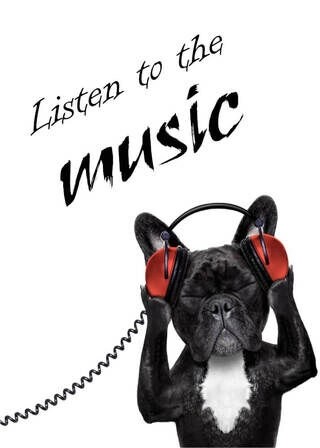 Poster - Listen to the music