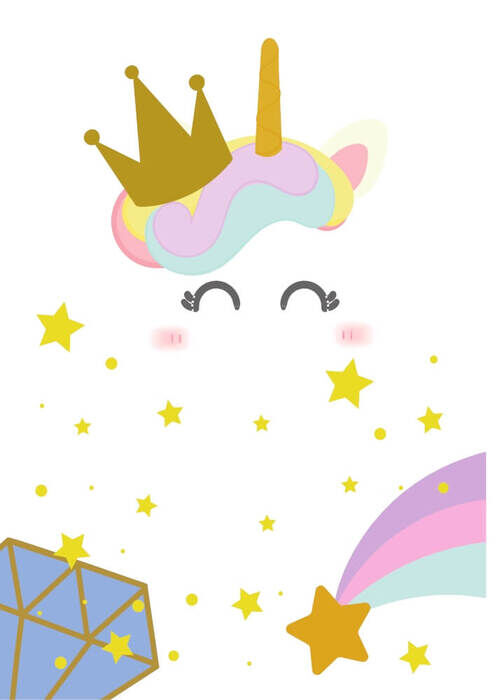 Poster - Unicorn and Crown