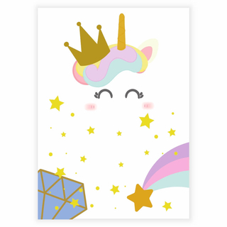 Poster - Unicorn and Crown