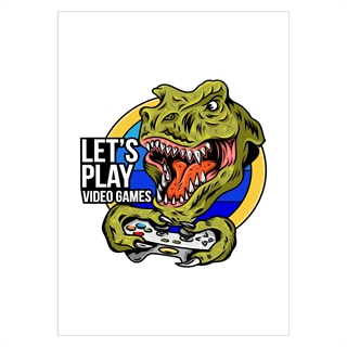 Poster - Let's play video games