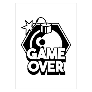 Poster - Game over bomb