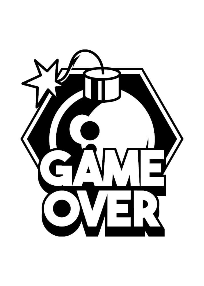 Poster - Game over bomb