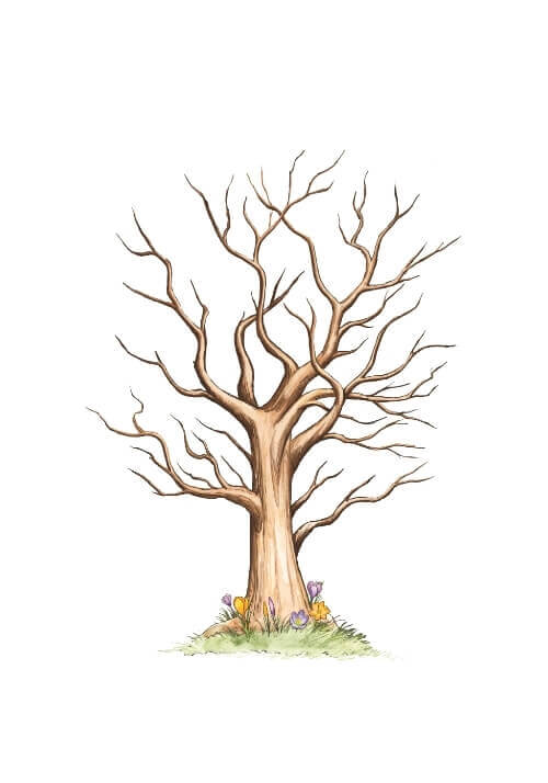 Fingeravtrycksaffisch med namn och datum för konfirmand