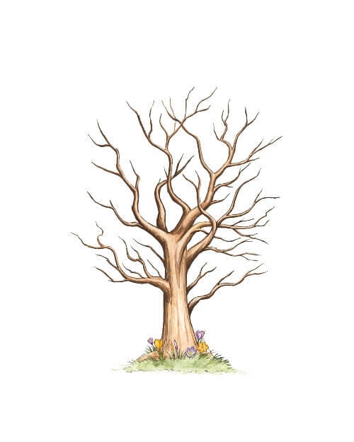 Fingeravtrycksaffisch med namn och datum för konfirmand