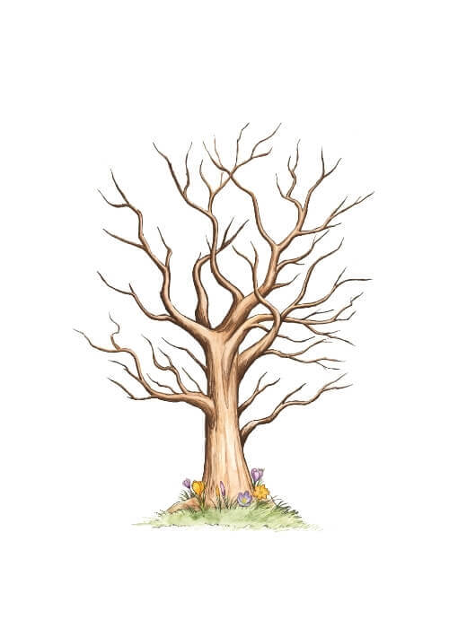 Fingeravtrycksaffisch med namn och datum för konfirmand