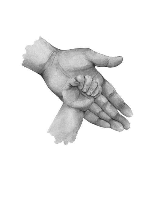 Far & 1 minderårigt barn - poster