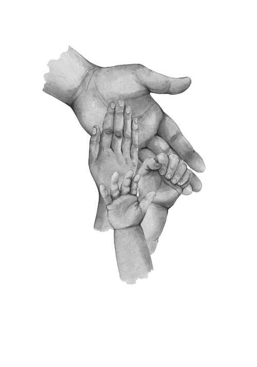 Trebarnspappa - poster