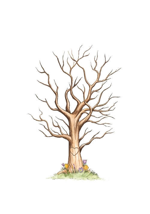 Affisch för fingeravtryck med namn och datum 3