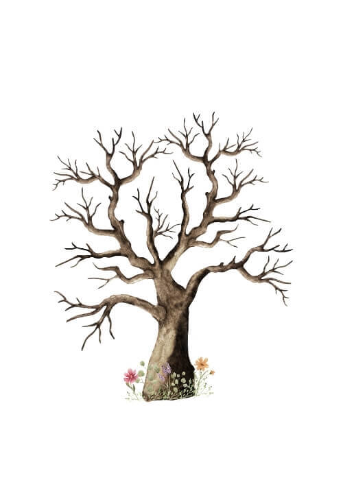 Affisch för fingeravtryck med namn och datum 4