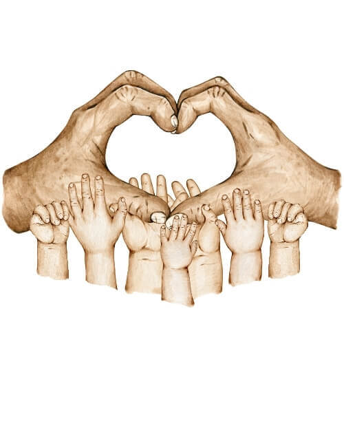 Morföräldrar till 7 barnbarn (Färg) - Poster