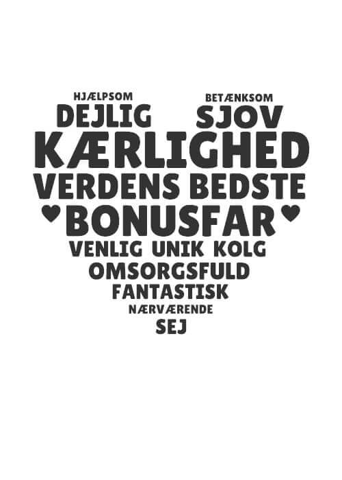 Hjärtmamma inkl. 2 valfria textrader