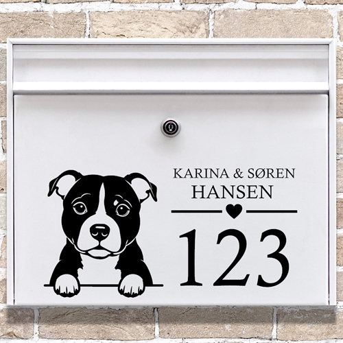 Brevlåda stickers med maskros