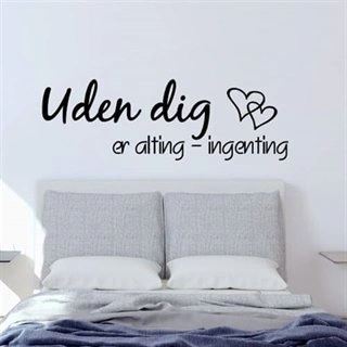 Wallstickers Utan dig är allting - ingenting