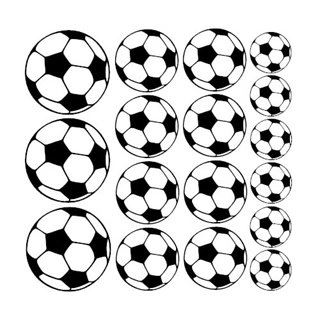 Fotbollar - 17 st. - Wallstickers