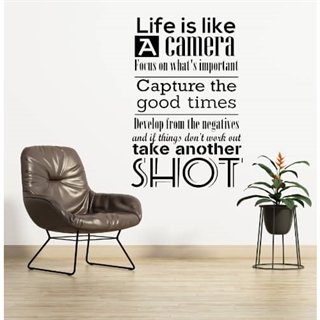 Life is like a camera - Wallstickers