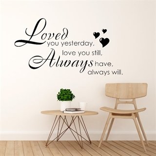 Wallstickers - Loved you yesterday