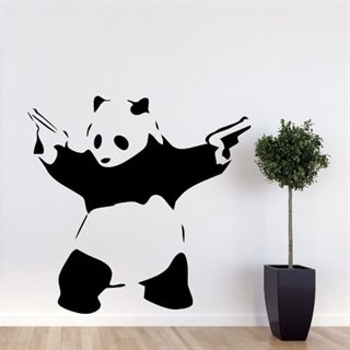 Beväpnad Panda - Wallstickers