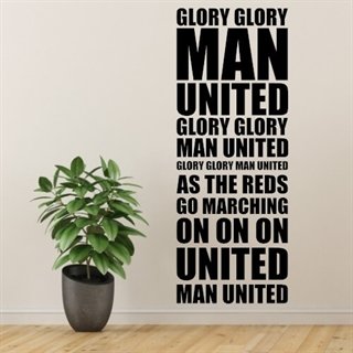 Manchester United - Glory Glory - Wallstickers
