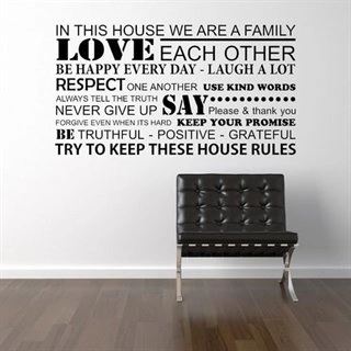 We are a family - Wallstickers