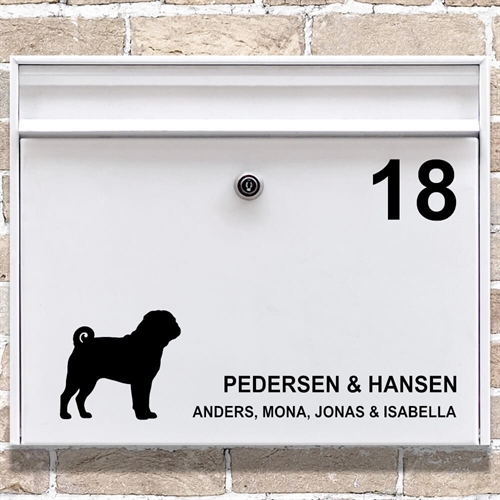 Brevlåda Stickers siluett