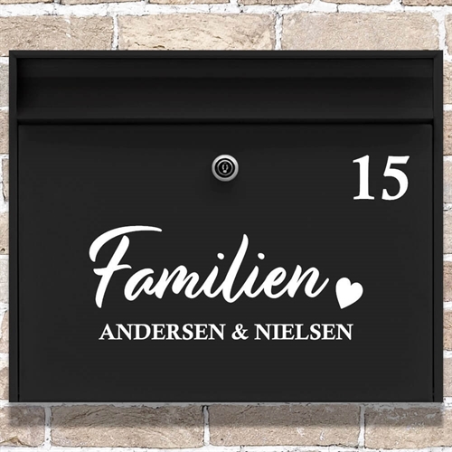 Brevlåda stickers fåglar och 1 rad