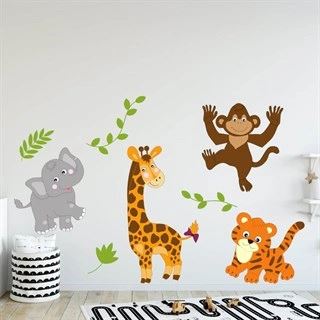 Ark av SAFARI DJUR - Wallstickers