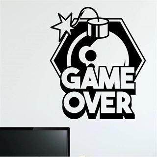 GAME OVER BOMB - Wallstickers