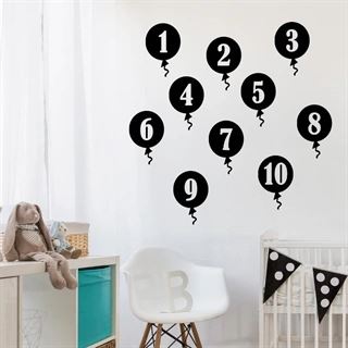 Ballonger 1-10 - Wallstickers