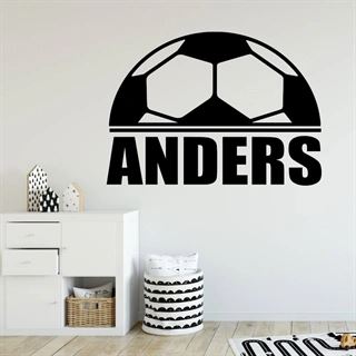 Fotboll med namn - wallstickerser