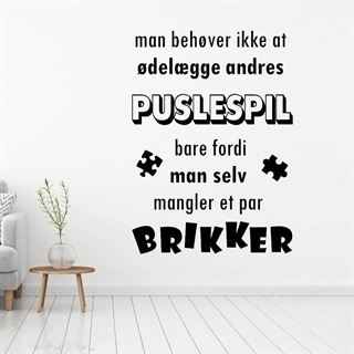 Wallstickers – Pusselbitar