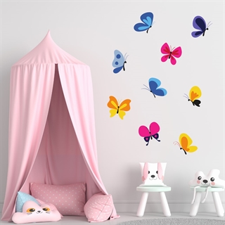 Färgglada fjärilar - Wallstickers