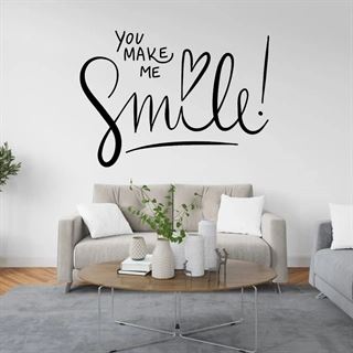 Du You make me smile - wallsticker