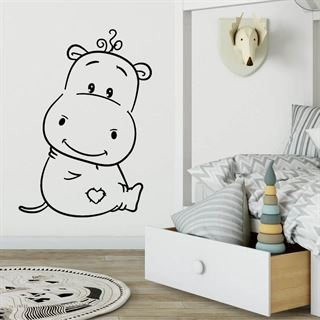 WALLSTICKER MED SÖT HIPPER 4