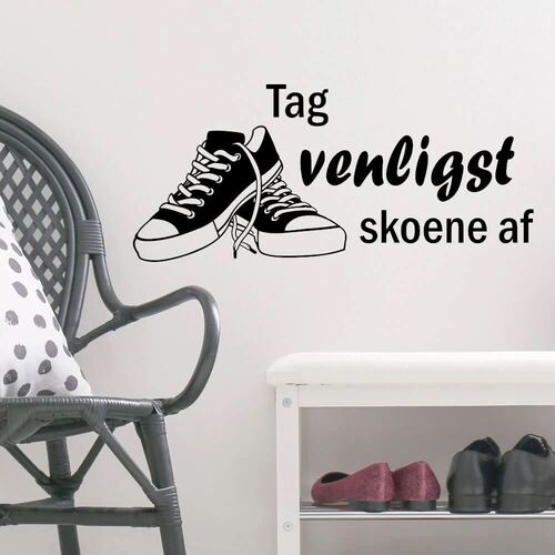 Ta av dig skorna - wallstickers