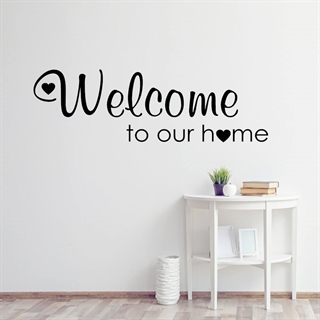 Välkommen till vårt hem # 3 - Wallstickers
