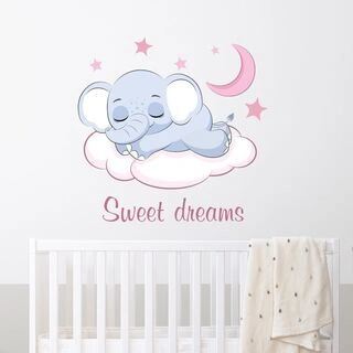 Sweet Drems elefant (rosa) Wallstickers