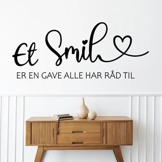 Wallsticker Ett leende är en gåva