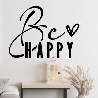 Var glad wallstickers