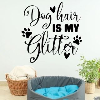 Wallstickers Hundhår är mitt glitter