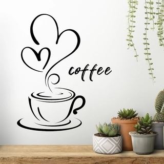 Wallstickers kaffemugg