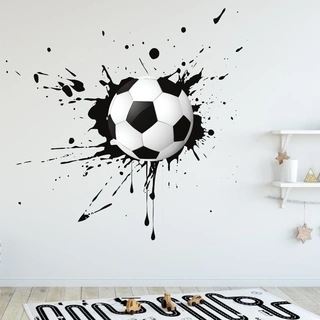 Splatter fotboll väggdekal