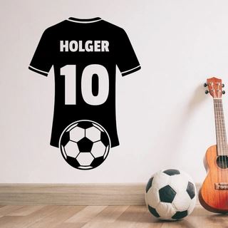 Personlig fotbollströja - Wallsticker