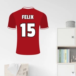 Liverpool FC. speltröja Valfri text - väggdekal