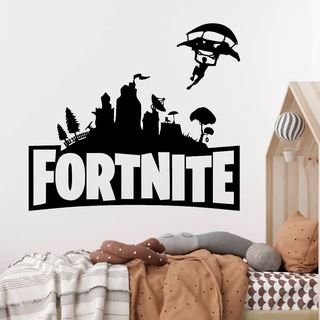 Fortnite stadsväggklistermärke