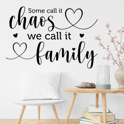 Wallstickers med texten A Home is made of Love