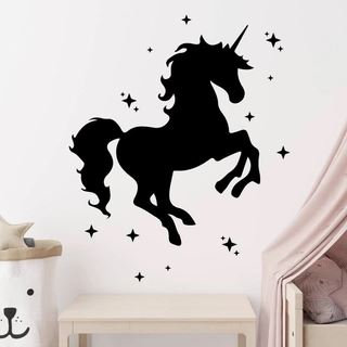 Magisk Unicorn på Sky Wallsticker