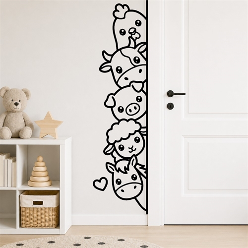 Peekaboo Bondgårdsdjur Wallstickers