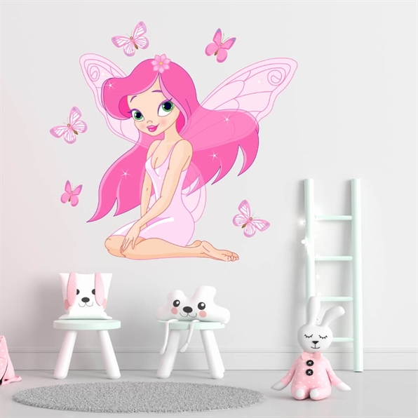 wallsticker med en otroligt vacker fé 