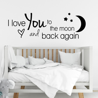 Text: I love you - Wallstickers